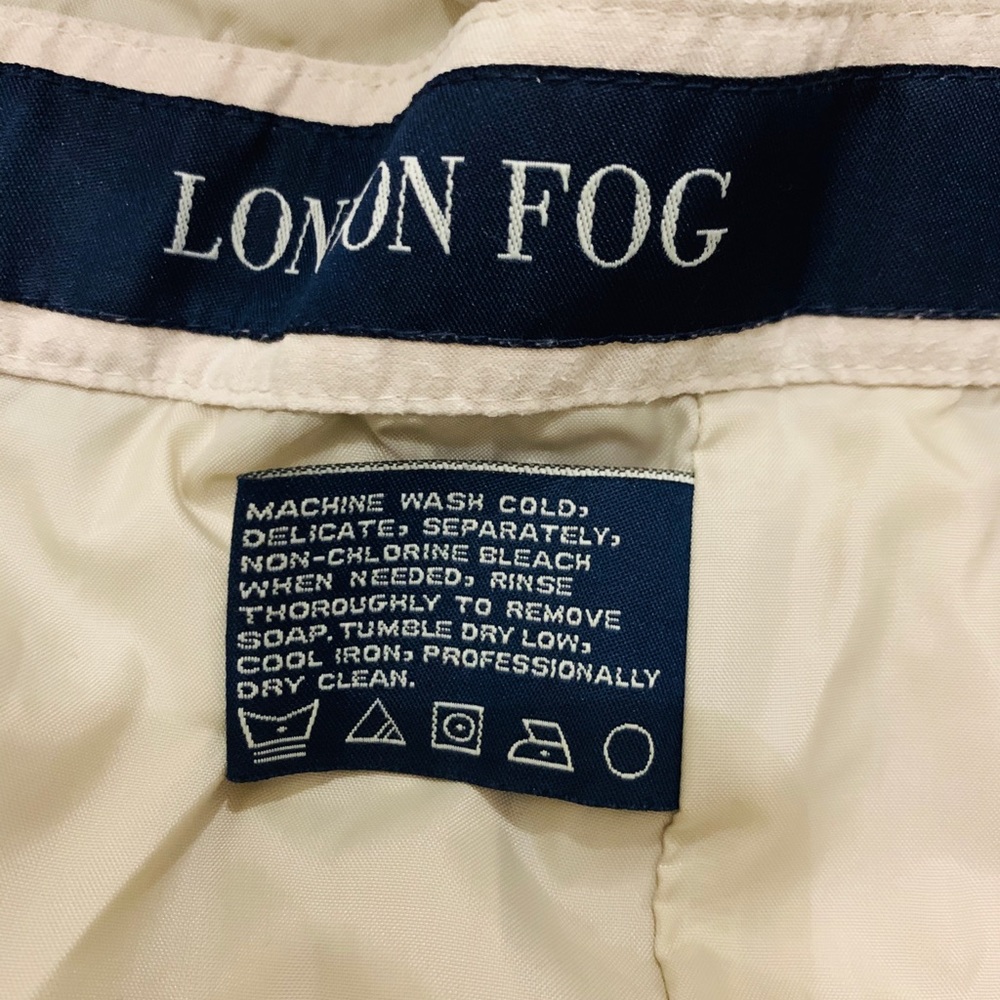 NWOT London Fog Trench Coat with Detachable Hood - Picture 5 of 5